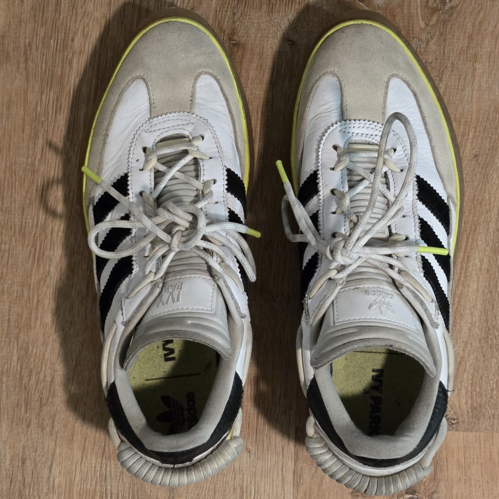 IVY PARK White and Black Sneakers with Neon Accents
